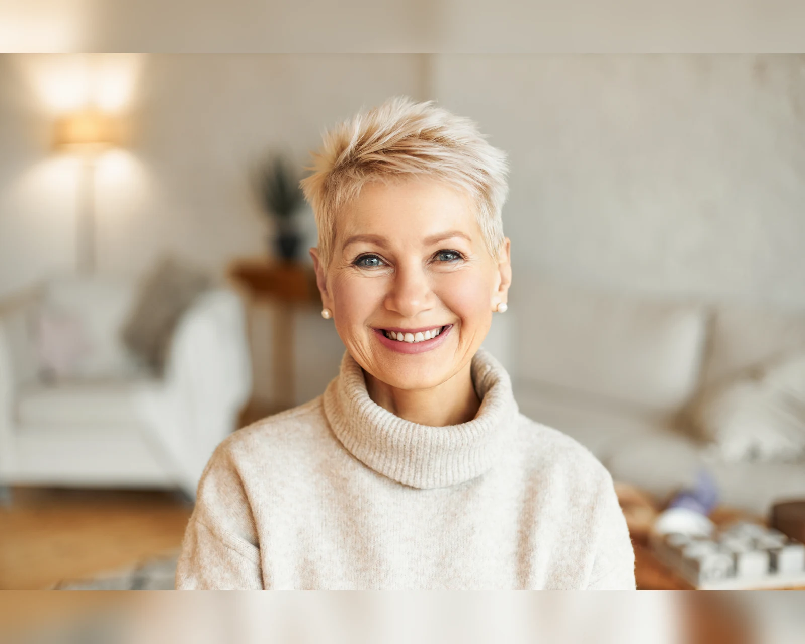 Smiling older woman